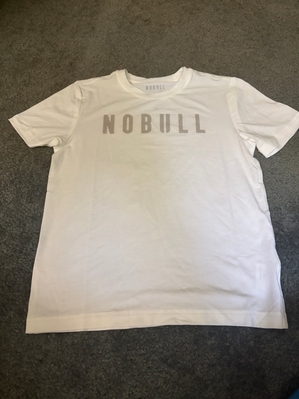 NOBULL White Short-Sleeve Logo Tee